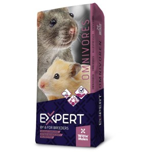 Witte Molen Hamster Food Expert, sac de 20 kg avec image de hamster et rat.