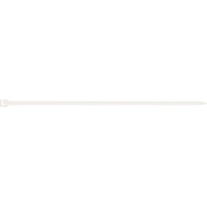 Serre-câble blanc, longueur 120 mm, lot de 100, pour le regroupement de câbles.