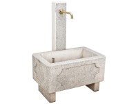 Nouvel Brunnen Siena II rechteckig Beton Messing (HxBxT) 110,5 x 50 x 80 cm
