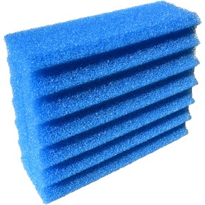 Spugna filtrante Heissner blu, a grana grossa, per cartuccia filtro laghetto, adatta per FPU10100 e altri.