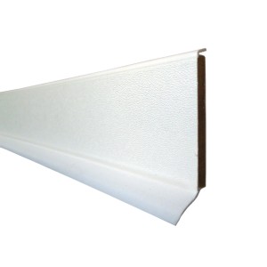 Plinthe à âme blanche System 9, 60x14x2550 mm, pour une finition murale parfaite.