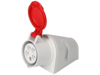 Presa a muro CEE 5 poli / IP44 / Grigio Rosso /16 A Presa a muro CEE 5 poli / IP44 / Grigio Rosso /16 A