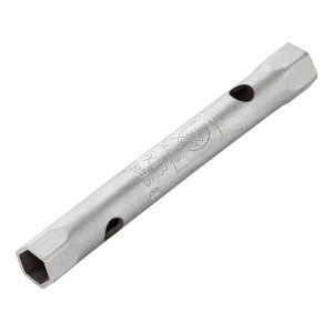 Clé à tube LUX 6x7 mm, acier chromé, pour vis et écrous.