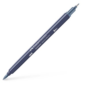 Faber-Castell Goldfaber Sketch Marker Kaltgrau XIII 243 mit Pinsel- und Finelinerspitze.