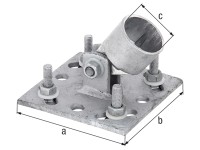 Strebenplatte zum Aufschrauben für Ø 34 mm Strebenplatte zum Aufschrauben für Ø 34 mm