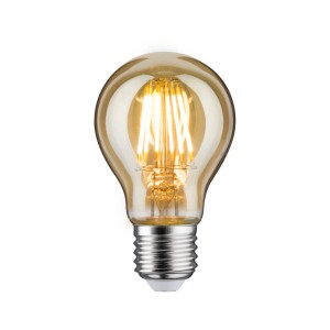 Lampadina LED Paulmann E27 effetto oro, 6,5W, per un'illuminazione d'atmosfera.