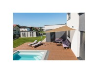 Windhager Tenda parasole a vela Capri triangolare Canna 5 x 5 x 5 m