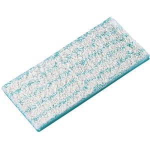 Panno di ricambio Leifheit Picobello S Cotton Plus, cotone, turchese/bianco, per piastrelle e pavimenti in pietra.
