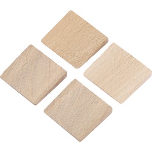 4 cunei in legno LUX Classic per asce, accessori per un fissaggio sicuro del manico.