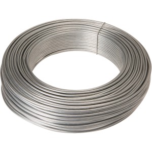 Bobine de fil de fer galvanisé Conacord, Ø 3,1 mm, 100 m, pour travaux manuels et décoration.
