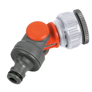 Gardena Raccord coudé 1/2 pouce, raccord pivotant pour tuyaux d'arrosage.