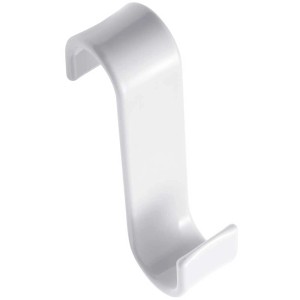 Gancio bianco Diaqua® da appendere a radiatori e box doccia.