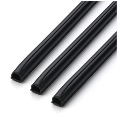 Cablefix Kabelkanal selbstklebend Schwarz 10 x 10,5 mm / Länge 1 m / 3 Stk.