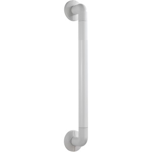 Wenko Barre d'appui murale Secura, blanc, 43 cm, en plastique, pour la sécurité dans la salle de bain.