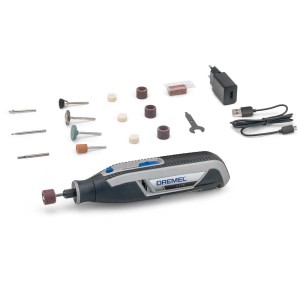 Set utensile multifunzione Dremel Lite 7760-15 con accessori, miniutensile a batteria