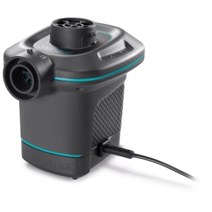 Pompe à air électrique Intex Quick-Fill 230V pour gonfler et dégonfler avec divers embouts.