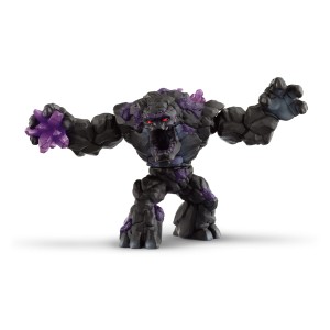 Figurine Schleich Shadow Stone Monster avec mâchoire mobile et torse rotatif.