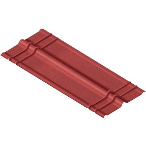 Faîtière Onduline Rouge Mat pour plaques bitumées, 1000x180mm.