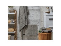 Beliani Handtuch-Set Atai Baumwolle Grau 4-tlg.