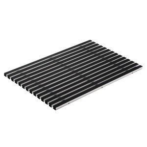 Paillasson en caoutchouc ACO Vario, noir, 60x40 cm, pour intérieur et extérieur.