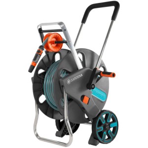 Gardena AquaRoll-Set L carrello avvolgitubo con tubo, lancia e raccordi.