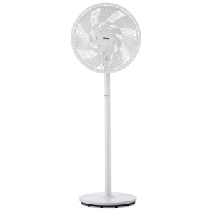 Ventilateur sur pied blanc Trisa Comfort Breeze X82 Lite avec base ronde.