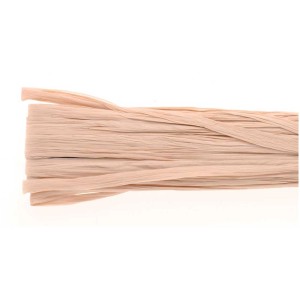 Raffia di viscosa opaca naturale, lunghezza 20 m, ideale per lavori creativi e decorazioni.