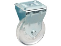 Rotella fissa con ruota in poliuretano acciaio Ø 7,5 cm / altezza 10,1 cm