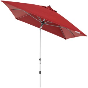 Ombrellone rettangolare Expert Auto Tilt bordeaux, 300x200 cm, con struttura in alluminio.