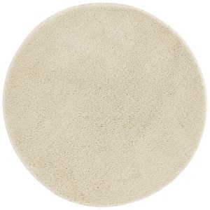 Tappeto rotondo Andiamo Arezzo color crema con pelo morbido (Ø 67 cm).