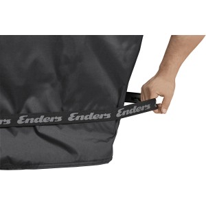 Housse de protection noire Enders pour barbecues San Diego avec sangle de fixation.