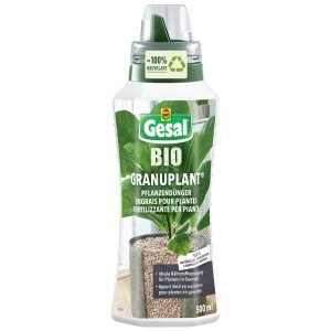 Gesal Bio Granuplant engrais, bouteille de 500ml pour plantes en granulés.