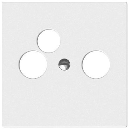 Feller Frontplatte EdizioDue Radio/TV/Daten Weiss