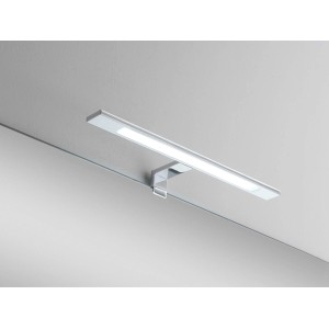 Moderna lampada LED Lines, 40 cm, per montaggio a specchio in bagno.