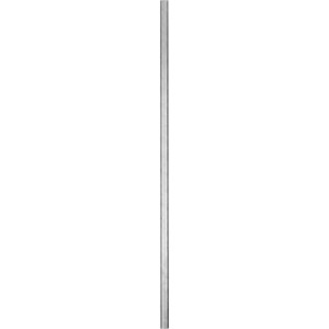 Tubo zincato, lunghezza 200 cm, diametro 2,7 cm, per costruzione mobili e scaffalature.