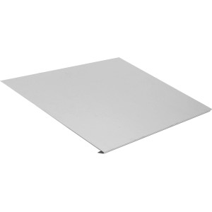 Lamiera di gronda in alluminio naturale, 250x2000mm, per tetti.
