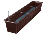Blumenkasten Aqua Green Plus Braun (HxBxT) 17 x 20 x 98 cm