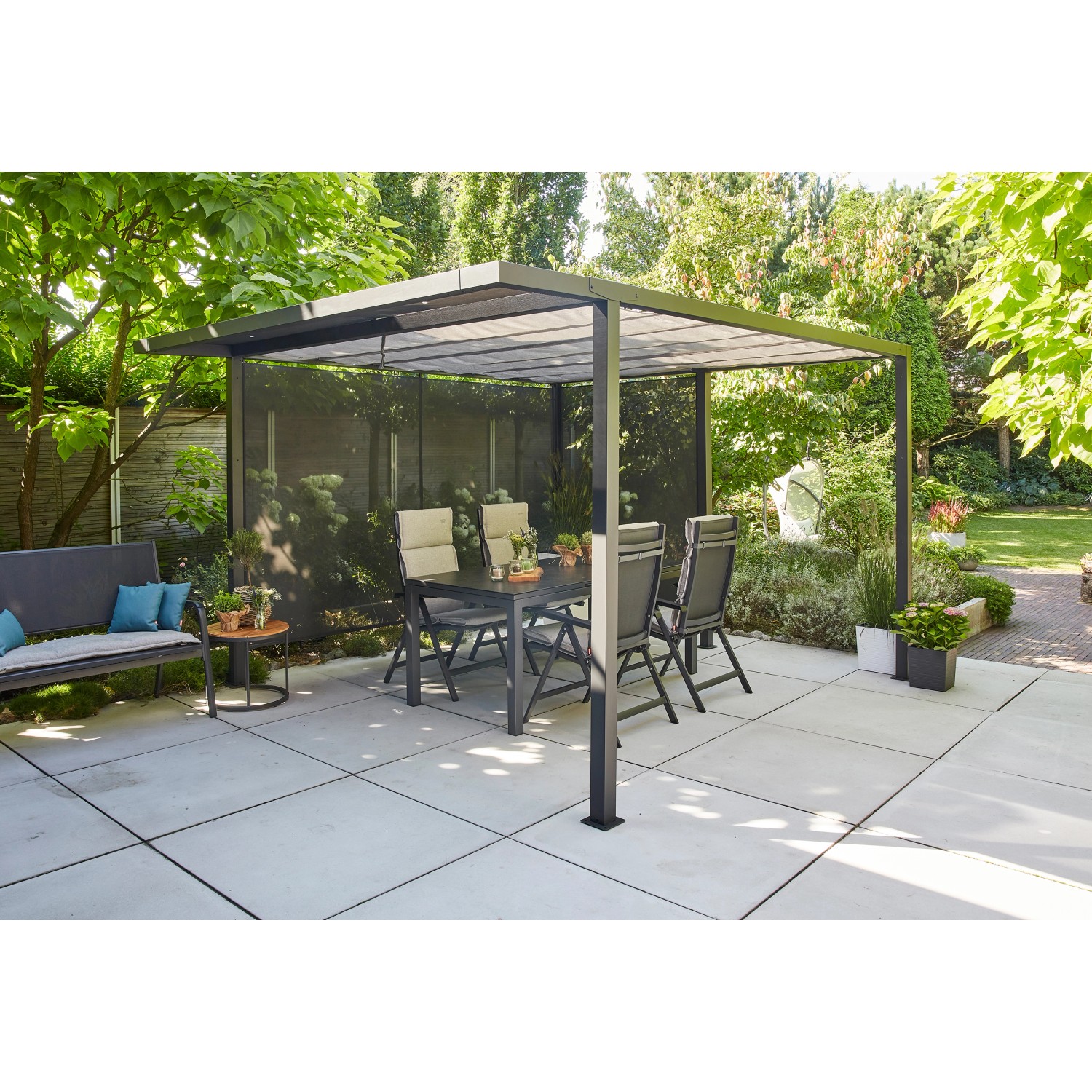 Siena Garden Pergola Basis Alu Anthrazit (HxBxT) 217 x 315 x 300 cm
