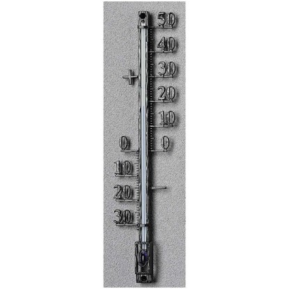 Möller Therm Hauswand-Thermometer Metall Schwarz 42 cm
