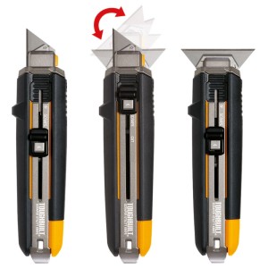 ToughBuilt Raschietto e Taglierino 2in1: Coltello versatile con lama retrattile per tagliare e raschiare.