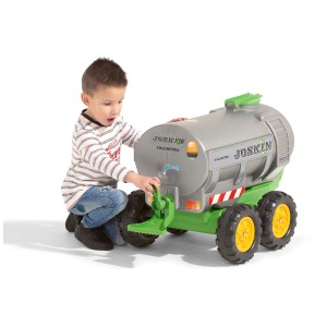 Falk Joskin Cisterna per trattore (taglia L-XXL) con bambino che gioca, giocattolo per bambini dai 3 ai 7 anni.