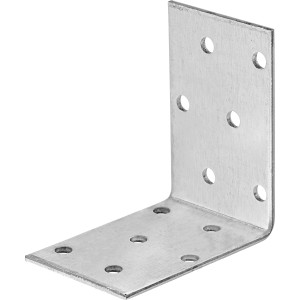 Verzinkter Winkelverbinder 60x60x40 mm für Holzkonstruktionen.