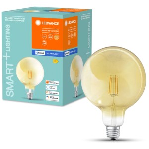 Lampadina LED Ledvance Smart+ Bluetooth Globe Filament E27, bianco caldo, 55W, 680 lumen