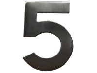 Alpertec Hausnummer Zahl 5 Edelstahl
