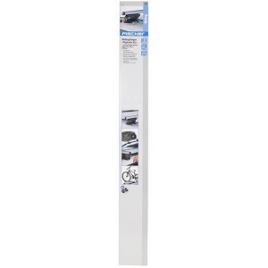 Emballage des barres de toit Fischer Relingträger TopLine XL 1,35 m pour rails de toit intégrés. Barres de toit en aluminium verrouillables.