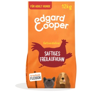 Edgard & Cooper Crocchette per cani adulti Pollo ruspante succulento, sacco da 12 kg.