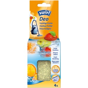 Swirl Deo-Perle Freschezza Fruttata per aspirapolvere, per un profumo gradevole.