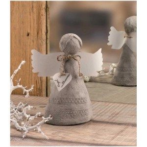Ange décoratif en béton, fabriqué avec Creative-Knetbeton 2,5 kg. Idéal pour le bricolage et la conception.