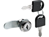 Hettich Zylinderhebelschloss gekröpfter Riegel Ø 19 mm Stahl vernickelt 1 Stk.