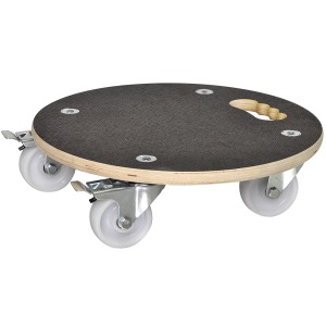 Wagner Kübelroller MaxiGrip Ø 38 cm in legno con ruote e maniglia.
